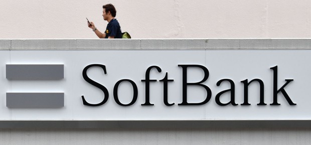 Logo do Softbank é visto em Tóquio: banco quer investir mais em tecnologia (Foto: Julia Kawasaki/Getty Images)