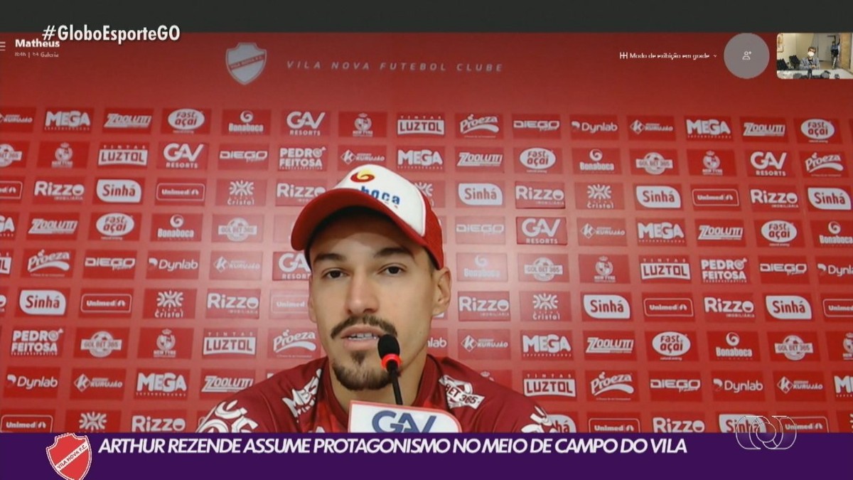 Arthur Rezende assume protagonismo no meiocampo do Vila Nova na Série B vila nova ge