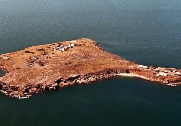 Ilha da Cobra (Snake Island) é considerada uma pequena área estratégica no Mar Negro (Foto: Getty Images via BBC)