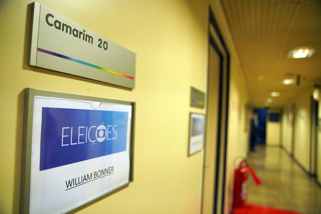 Camarim de William Bonner nos Estdios Globo