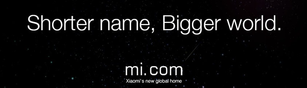 Anúncio da mudança pela Xiaomi: "Nome curto, mundo amplo" — Foto: Divulgação/Xiaomi