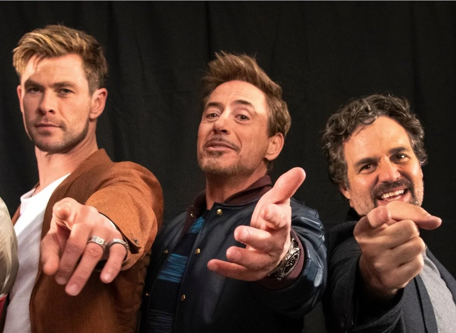 Chris Hemsworth, Robert Downey Jr. e Mark Ruffalo