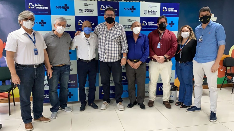 Reunião entre os clubes e a Sesma — Foto: Divulgação