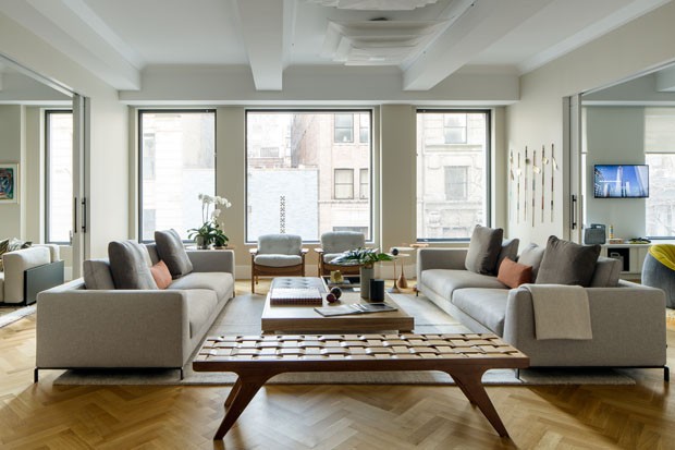 Apartamento de 400 m² em NY equilibra clima cosmopolita e toques tropicais (Foto: Divulgação)