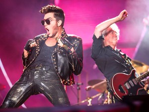 Adam Lambert e Queen no Rock in Rio (Foto: Fabio Tito/G1)