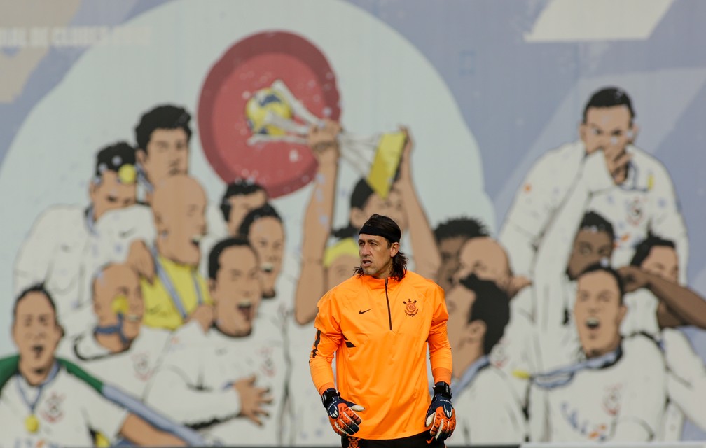 Cssio em treinamento do Corinthians  Foto: Rodrigo Coca/Ag. Corinthians
