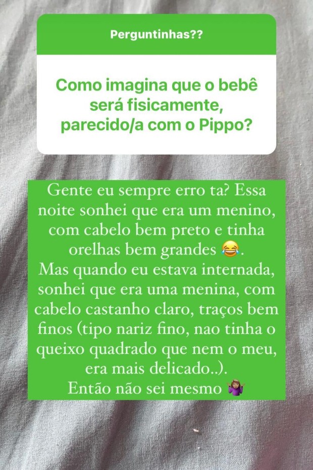 Shantal e Mateus Verdelho revelam possíveis nomes do segundo filho  (Foto: Reprodução/Instagram)