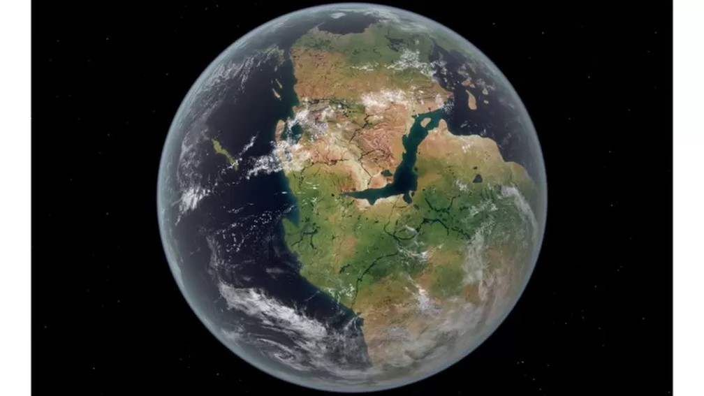 Os sete continentes já foram uma única massa de terra, um supercontinente chamado Pangeia — Foto: Getty Image