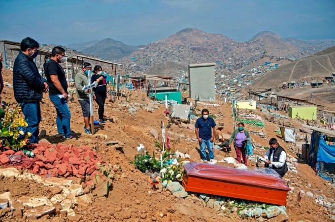 Mesmo com medidas rigorosas de restrição, Peru teve explosão de casos de covid-19 (Foto: Getty Images via BBC News)
