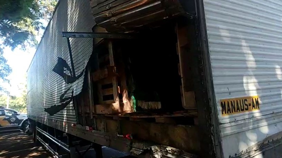 Droga foi achada dentro de caminhão em rodovia de Boituva — Foto: Arquivo Pessoal