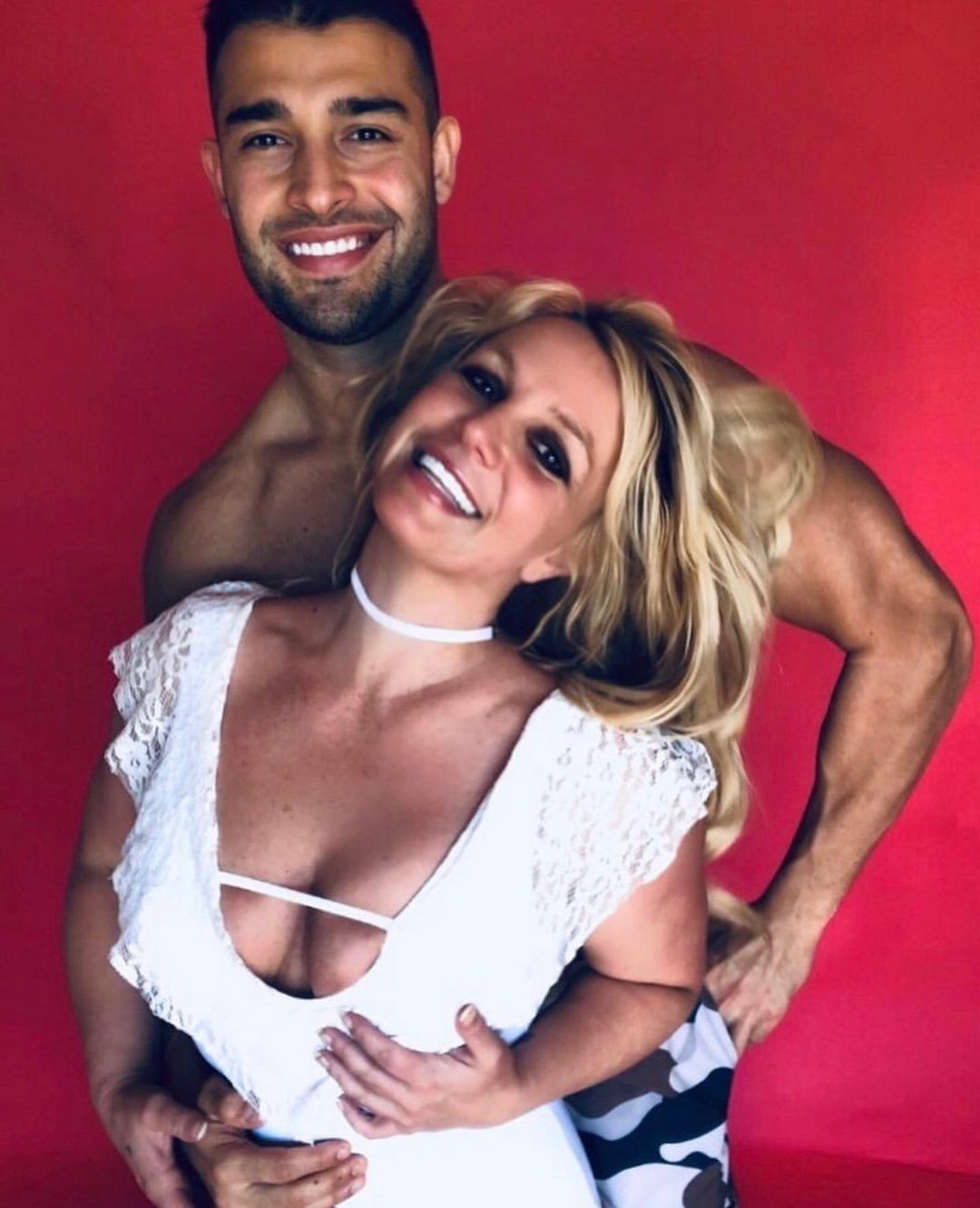 Britney Spears e o namorado, Sam (Foto: Reprodução/Instagram)