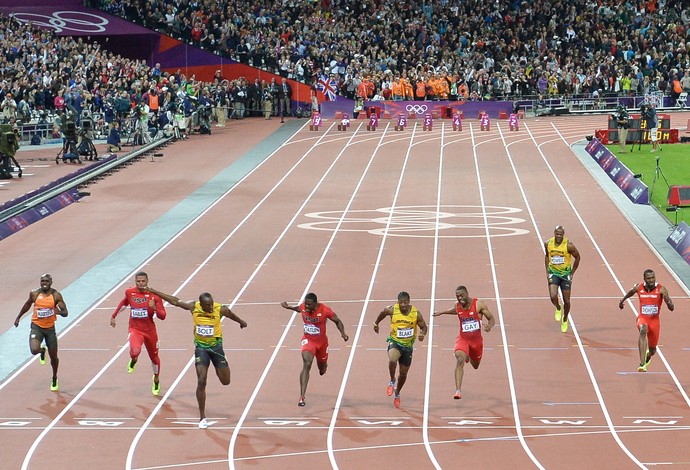 atletismo Usain Bolt final Pequim 2008 (Foto: AFP)