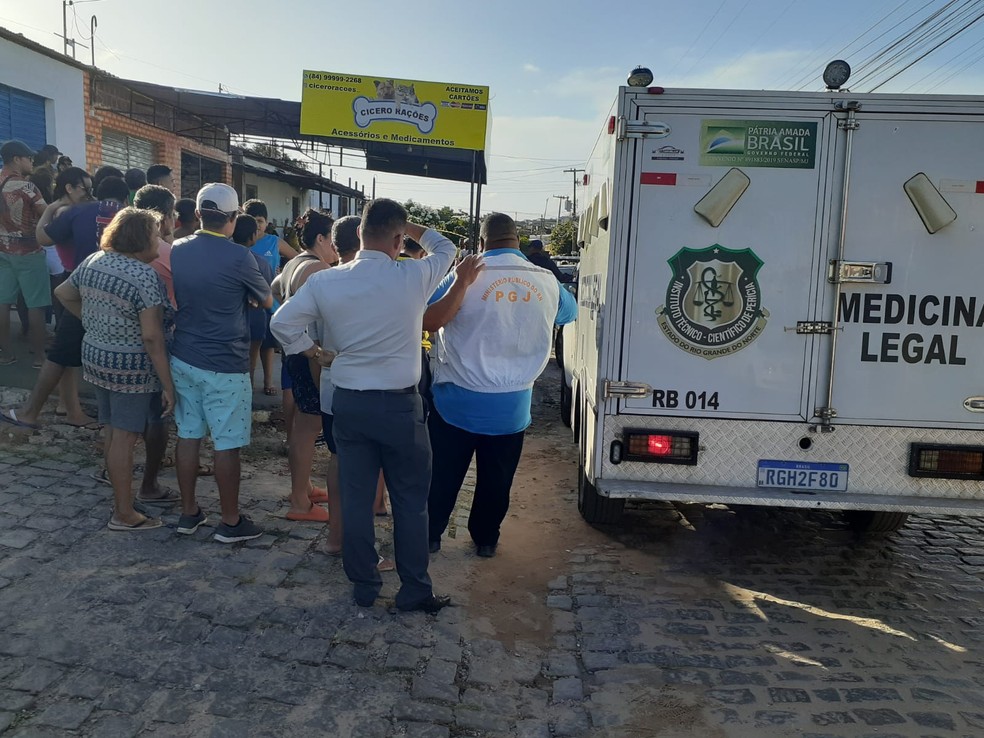 Crime aconteceu na Rua Rio Salgado, na Redinha — Foto: Julianne Barreto/Inter TV Cabugi