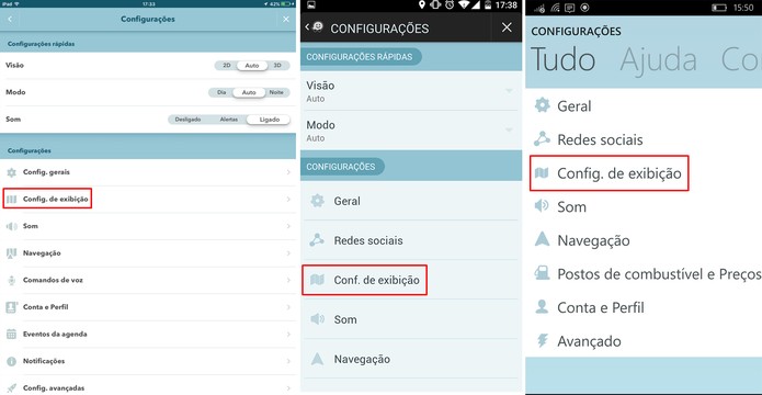 Waze permite que usuário mude o que será exibido no iOS, Android e Windows Phone (Foto: Reprodução/Elson de Souza)