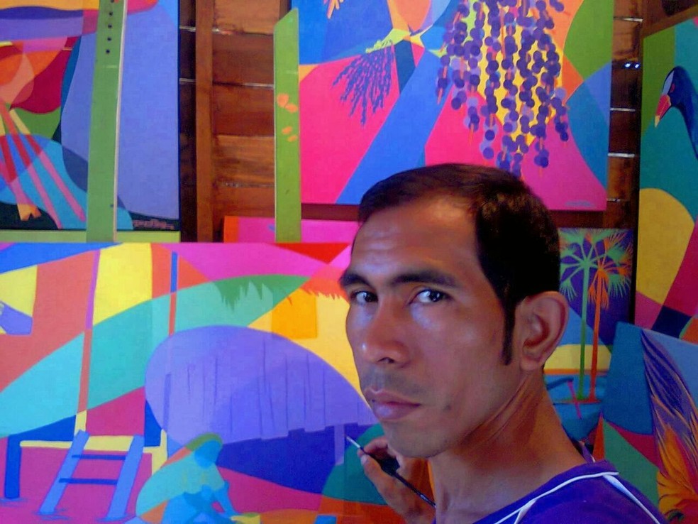 Exposição de artes visuais terá obras produzidas por Jeriel Souza — Foto: Jeriel Souza/Arquivo Pessoal