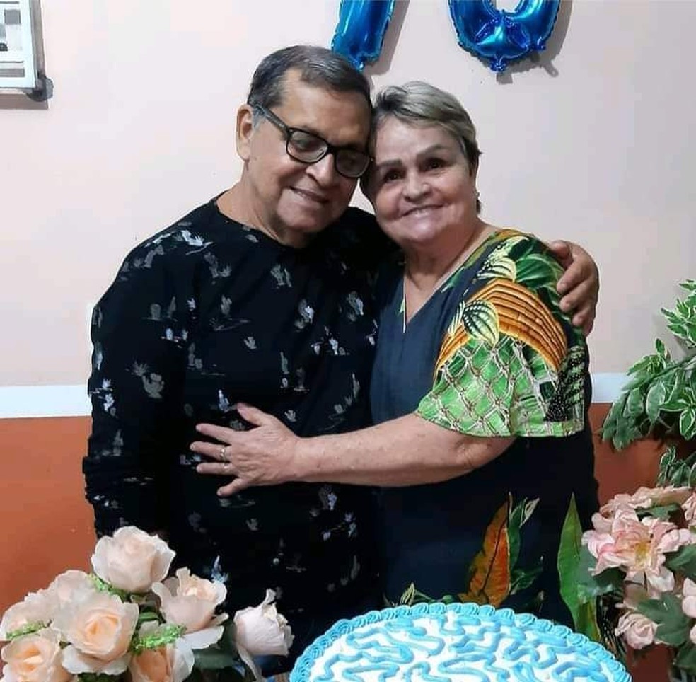 Morcina Maria Barroso, de 68 anos, e José Barbosa da Costa, de 71, estavam juntos há 48 anos e morreram em um intervalo de mais de 24 horas — Foto: Arquivo da família