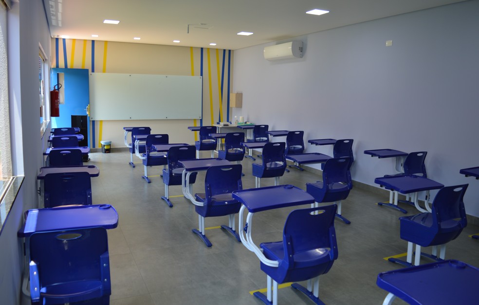 Colégio Status está equipado com salas de aulas que auxiliam no aprendizado dos alunos  — Foto: Colégio Status/Divulgação