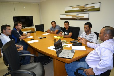 Reunião da diretoria do Operário-MS (Foto: Divulgação/Operário-MS)