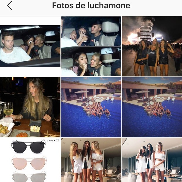 Fãs form rápidos em identificar Luciana Chamone e, no Instagram, começaram a marcá-la nas fotos no carro com Bieber (Foto: Instagram/Reprodução)