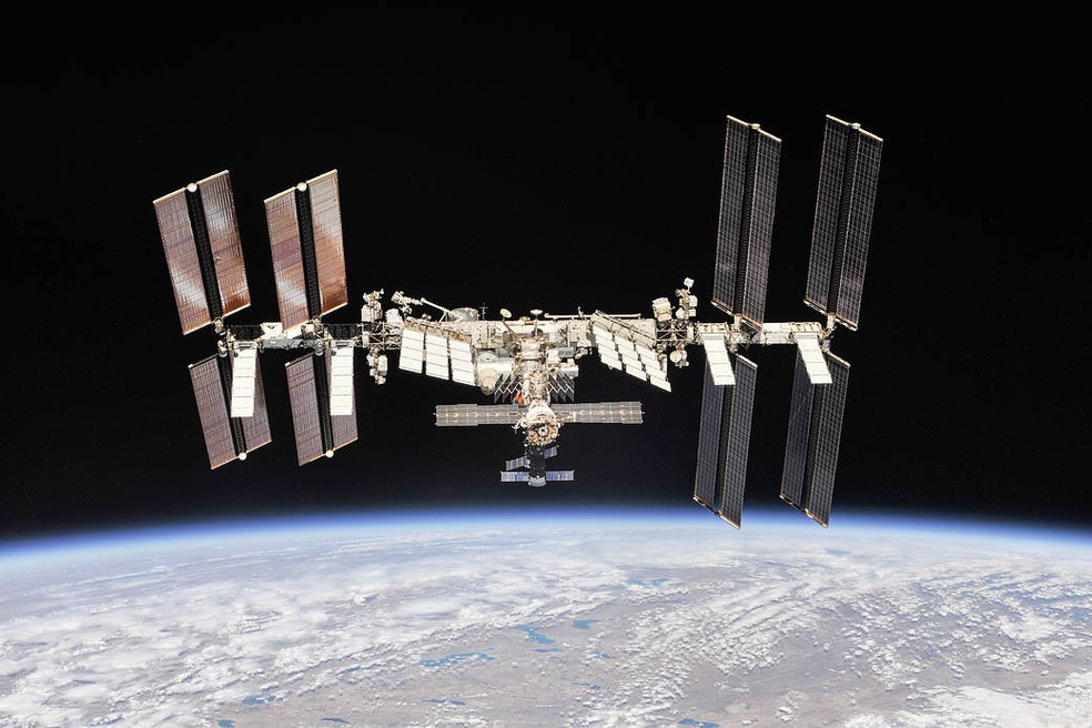 A Estação Espacial Internacional é um dos símbolos da cooperação pós-Guerra Fria — Foto: Nasa