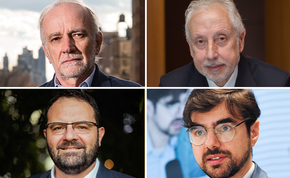 Pérsio Arida, André Lara Resende, Nelson Barbosa e Guilherme Mello, economistas da equipe de transição de Lula