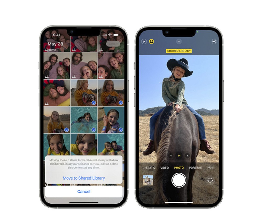 iOS 16 traz uma nova forma de compartilhar fotos com amigos e familiares — Foto: Divulgação/Apple
