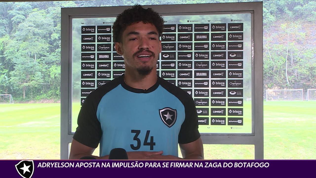 Adryelson aposta na impulsão para se firmar na zaga do Botafogo