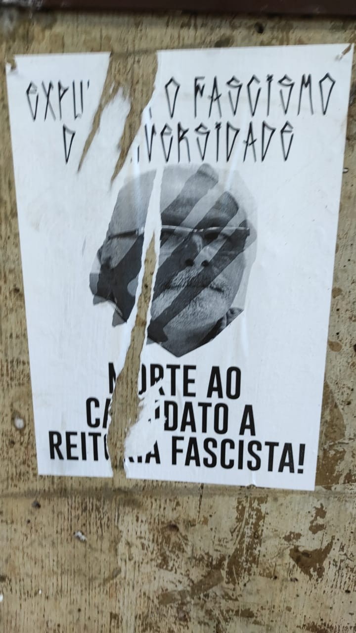 Candidato a reitor denuncia ameaça e injúria feitas em cartazes colados na UEL