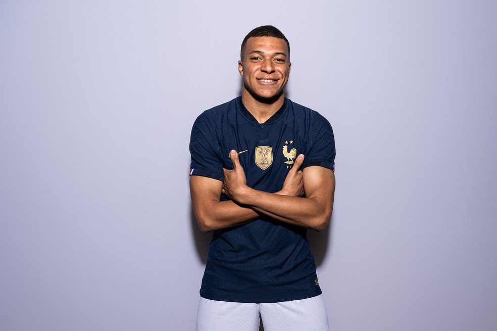 Mbappé, da França — Foto: Michael Regan - FIFA/FIFA via Getty Images
