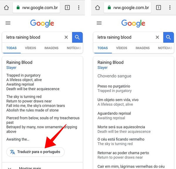 Google Libera Traducao Automatica De Musicas Na Versao Mobile Internet Techtudo