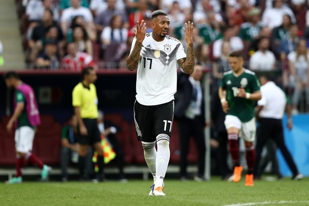 Boateng em Alemanha x MÃ©xico na Copa do Mundo de 2018 â Foto: Getty Images