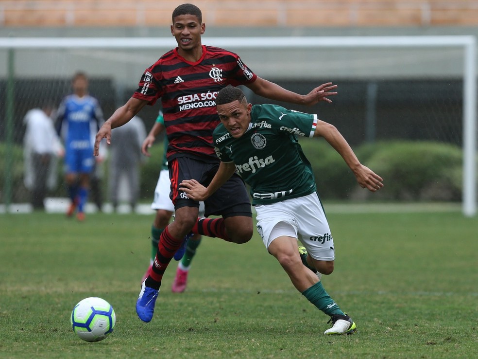 No primeiro jogo da decis&atilde;o, o Palmeiras venceu por 2 a 0 &mdash; Foto: F&aacute;bio Menotti/Palmeiras