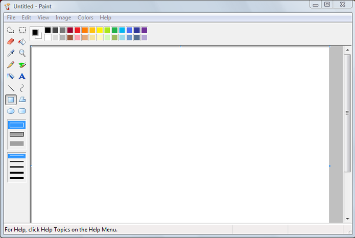 Paint no Windows Vista (Foto: Reprodução/YouTube )