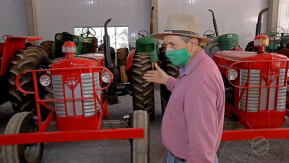 Apaixonado por tratores, produtor rural monta o próprio museu na fazenda  dele em MT | Mato Grosso | G1