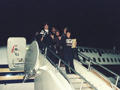 Avião do UFC, UFC 12, equipe Carlson Gracie (Foto: Marcelo Alonso)