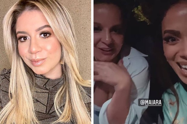 Marília Mendonça celebra amizade de Anitta e Maiara (Foto: Reprodução/Instagram)