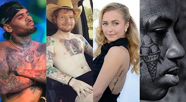 Chris Brown, Ed Sheeran, Hayden Panettiere, Gucci Mane (Foto: Instagram / Getty Images)