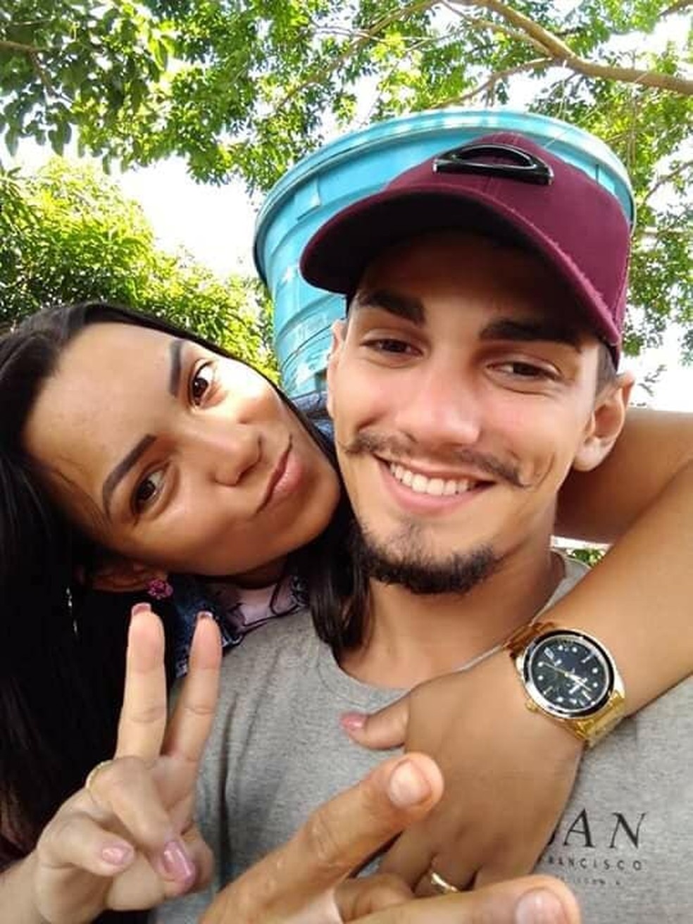 Francinne e Renan morreram em acidente â Foto: Facebook/ ReproduÃ§Ã£o