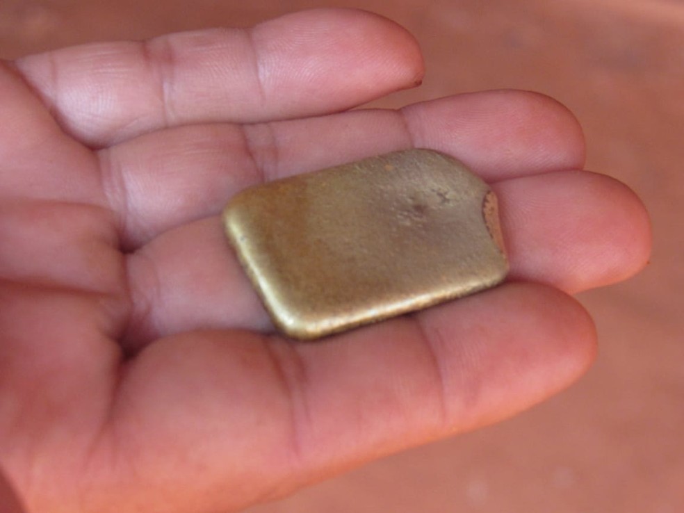 Ouro apreendido na Operação Trypes — Foto: Polícia Federal de Mato Grosso/Assessoria