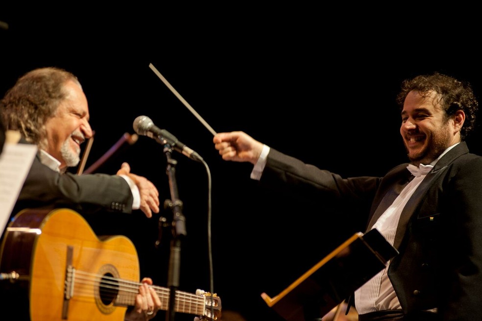 Alceu Valença e a Orquestra Ouro Preto. — Foto: Divulgação/Projeto Iluminarte|Energisa