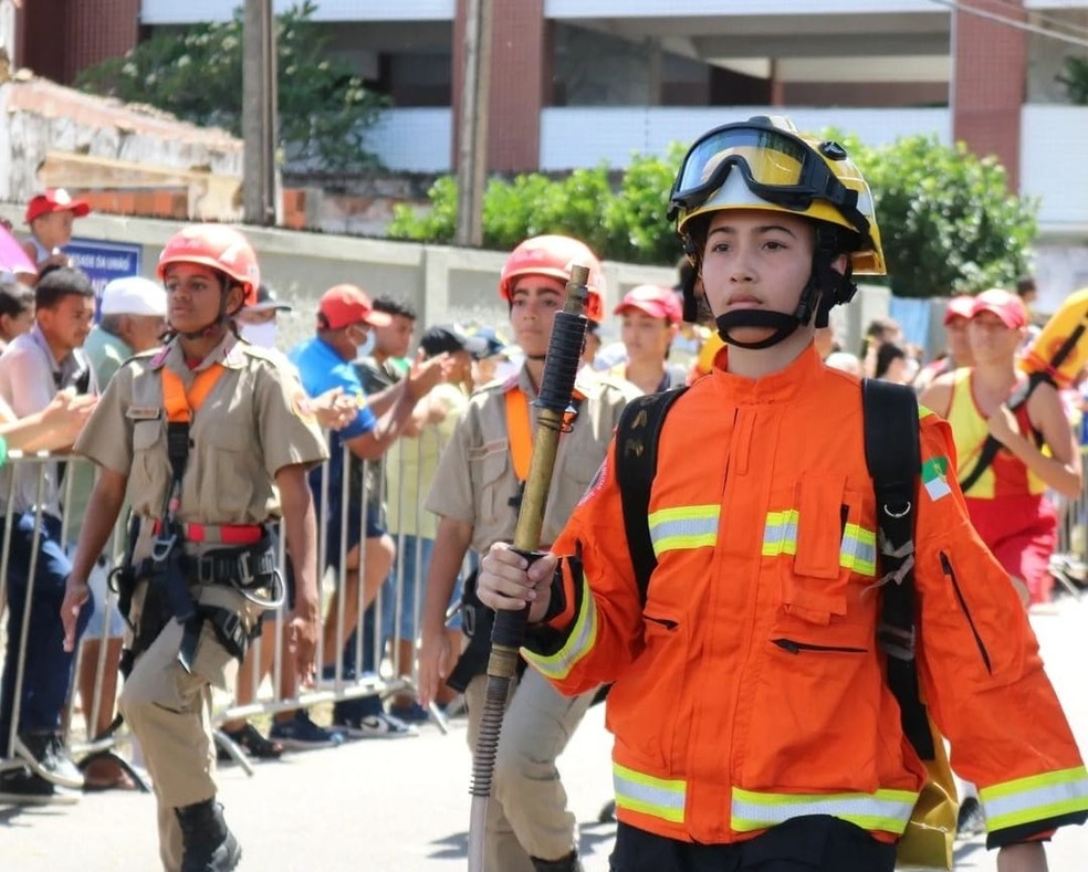 Bombeiros mirins: nova turma em formação no RN — Foto: Divulgação/CBMRN