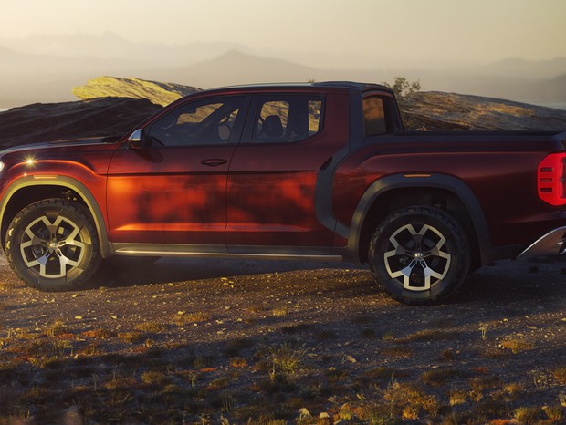 Volkswagen revela conceito Atlas Tanoak que dará origem a nova picape da marca (Foto: Divulgação)