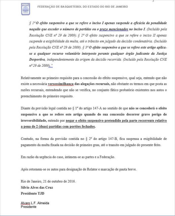 TJD-RJ não aceita efeito suspensivo, e Flamengo segue sem torcida em final