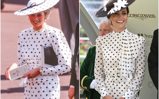 Kate Middleton se inspira em look de princesa Diana para evento com príncipe William