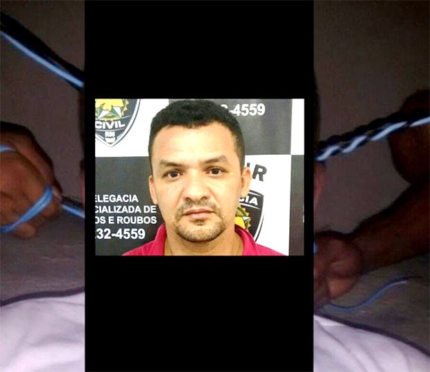 Foto que mostra o preso Joel do Mosquito sendo estrangulado dentro da Cadeia Pública de Natal foi feita e divulgada pelos próprios detentos (Foto: Divulgação/Polícia Civil)