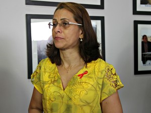 Silvana Lima, coordenadora estadual DST/Aids, aprensentou relatório nesta segunda-feira (30) (Foto: Suelen Gonçalves/G1 AM)