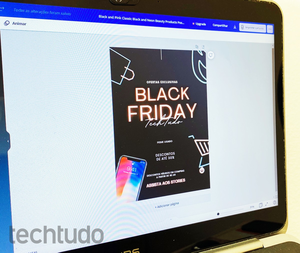 Banner para Black Friday 2021: como fazer cartaz com texto no Canva