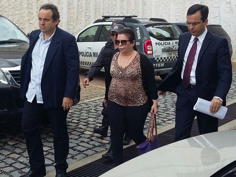 Rita MercÃªs foi presa na OperaÃ§Ã£o Dama de Espadas (Foto: SÃ©rgio Henrique Santos/Inter TV Cabugi)