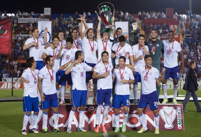 Cruz Azul, comemoração, Copa México (Foto: Site Oficial do Cruz Azul)