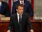 Depois dos afagos, Macron critica Trump por guerras comerciais